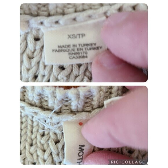 Moth Anthropologie Gold Metallic Sleeveless Tank Top Tunic Sweater Size XS - Picture 8 of 10